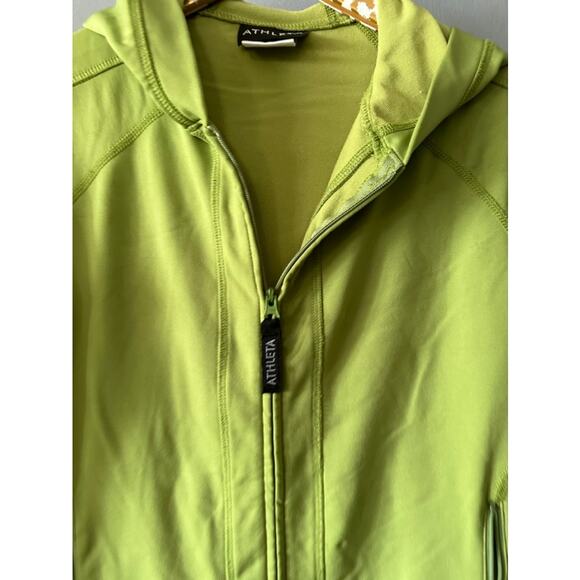 Athleta Green Full Zip Jacket with Hood | Size Medium - Picture 3 of 7